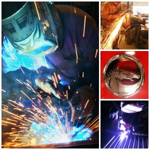 These images were taken early on in production of sanding and welding the raw metals.
