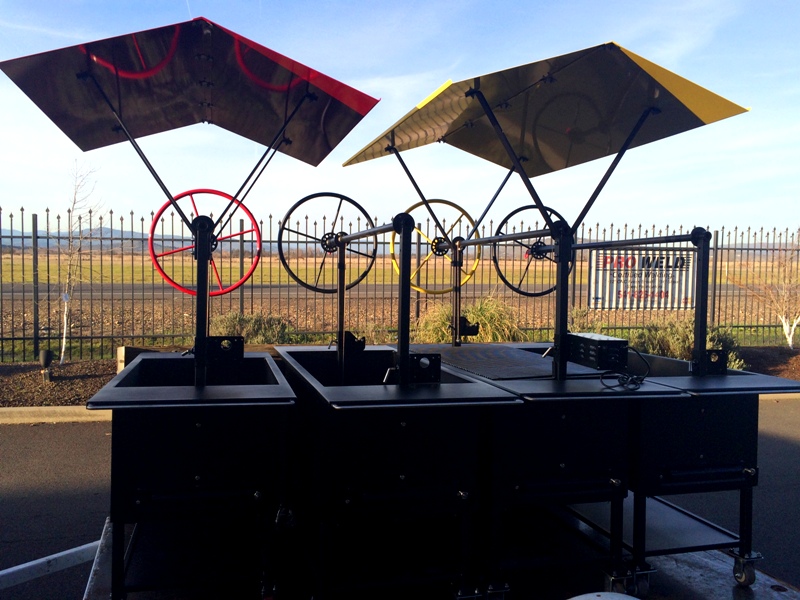Personalize your Cattleman's BBQ Grill with matching Argentine Grill and steel canopy 